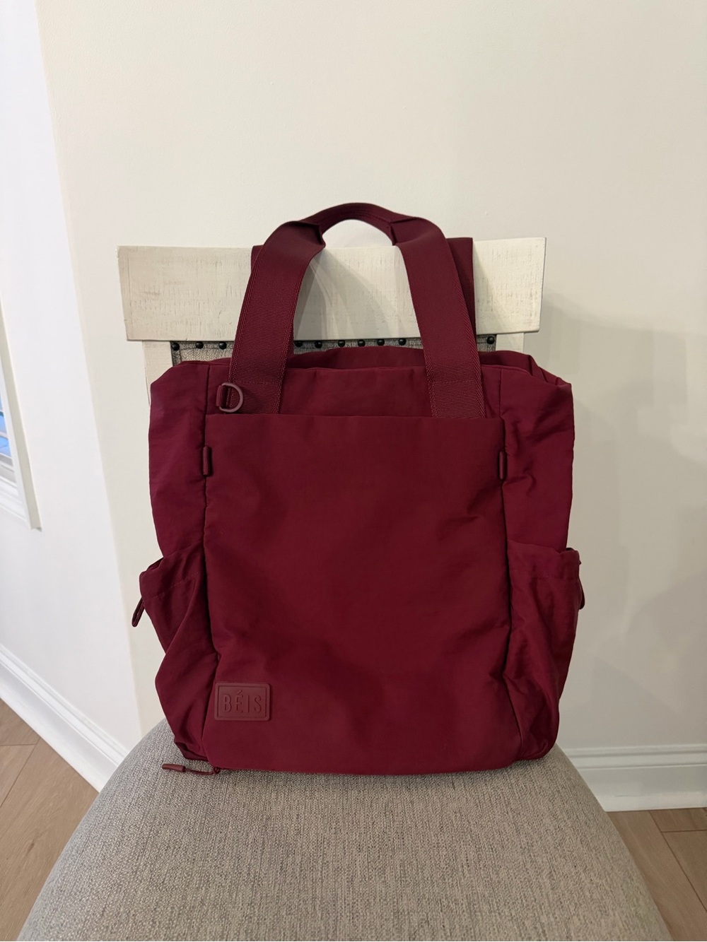 BEIS Maroon The Sport Tote